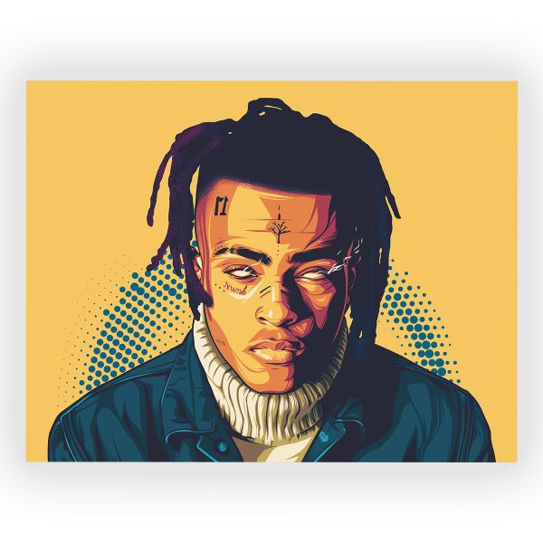 پوستر گلاسه طرح XXXTENTACION کد16