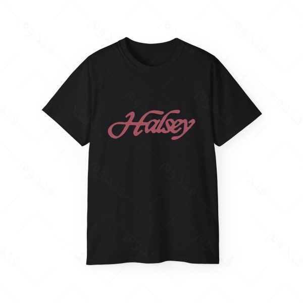 تیشرت مشکی طرح HALSEY کد01