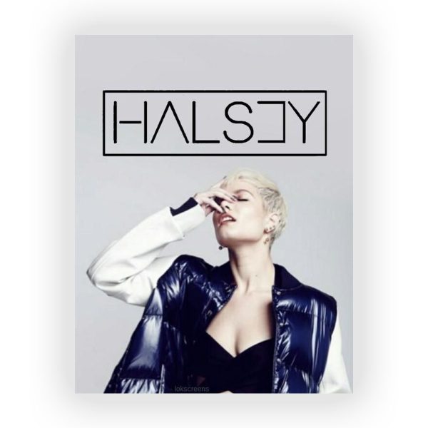 پوستر گلاسه طرح HALSEY کد05