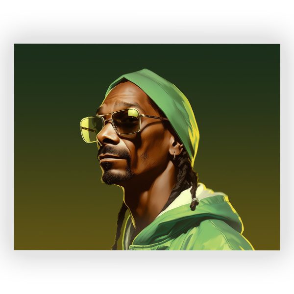 پوستر گلاسه طرح Snoop Dogg کد08