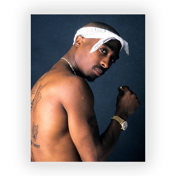 پوستر گلاسه طرح TUPAC SHAKUR کد02