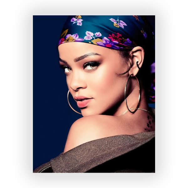 پوستر گلاسه طرح RIHANNA کد03