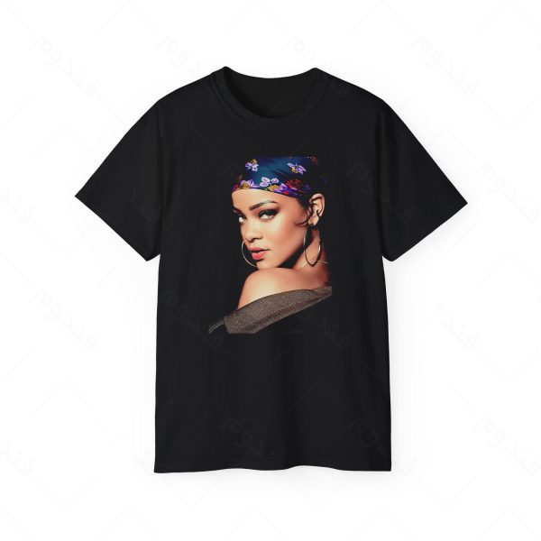 تیشرت مشکی طرح RIHANNA کد05