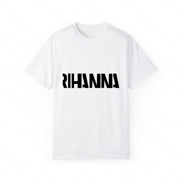 تیشرت سفید و ملانژ طرح RIHANNA کد03