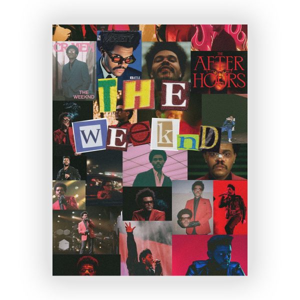 پوستر گلاسه طرح THE WEEKND کد08