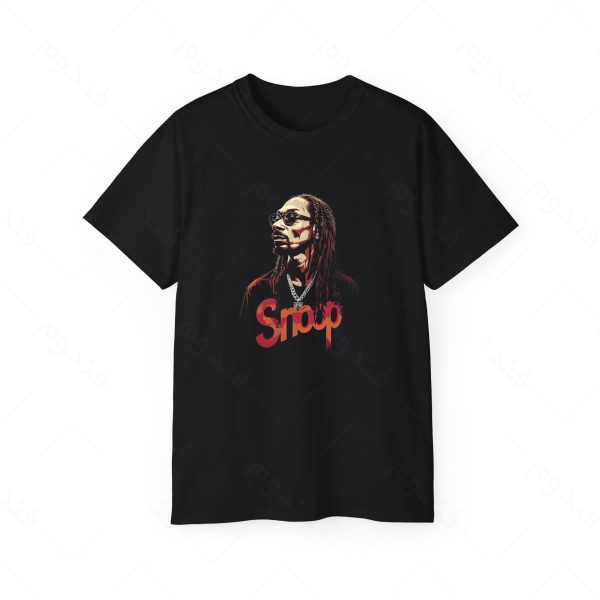 تیشرت مشکی طرح Snoop Dogg کد04