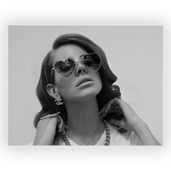 پوستر گلاسه طرح LANA DEL REY کد13