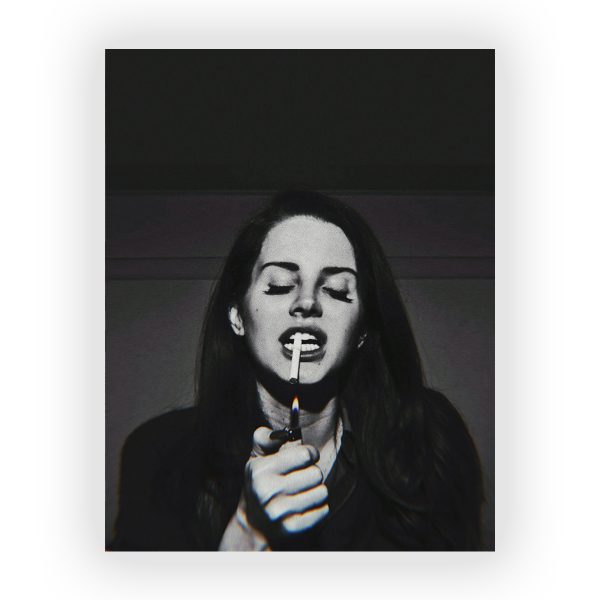 پوستر گلاسه طرح LANA DEL REY کد14