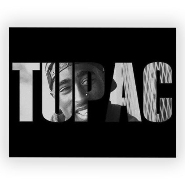 پوستر گلاسه طرح TUPAC SHAKUR کد12