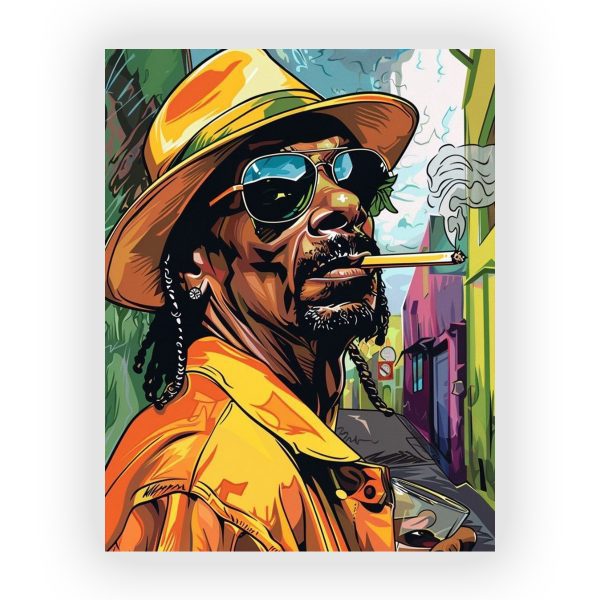 پوستر گلاسه طرح Snoop Dogg کد18