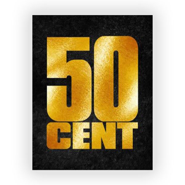 پوستر گلاسه طرح 50CENT کد17