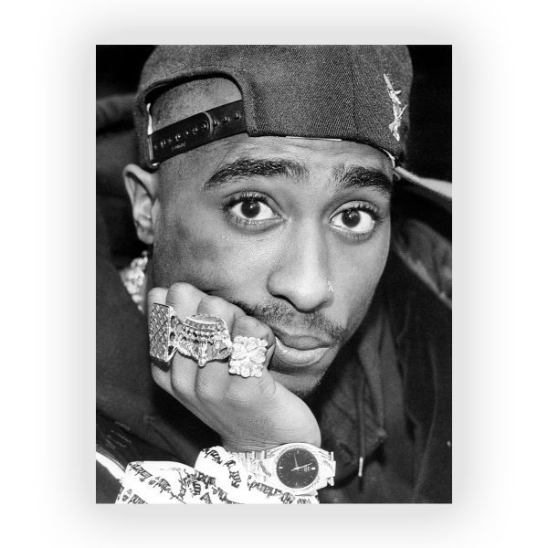 پوستر گلاسه طرح TUPAC SHAKUR کد13