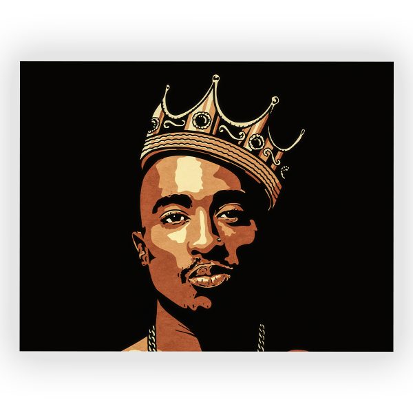 پوستر گلاسه طرح TUPAC SHAKUR کد17