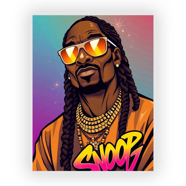پوستر گلاسه طرح Snoop Dogg کد20