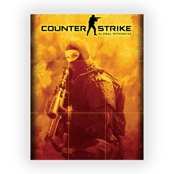 قاب MDF طرح بازی Counter Strike کد03