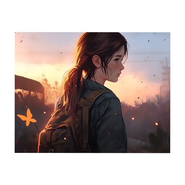 قاب MDF طرح بازی The last of us کاراکتر Ellie