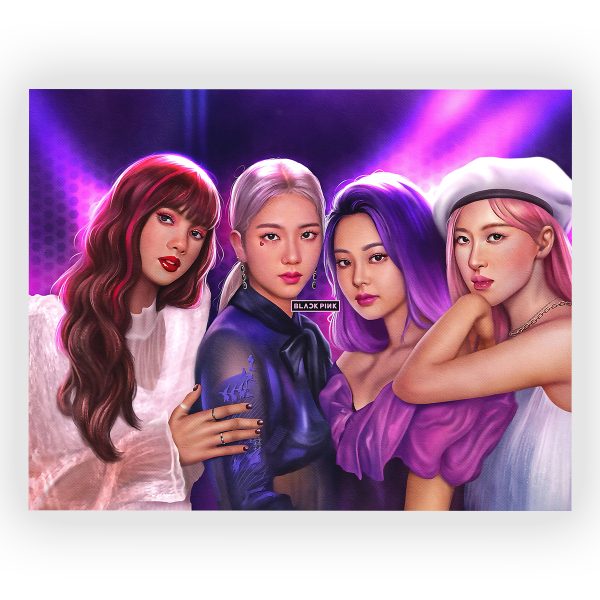 قاب MDF طرح گروه Blackpink کد10