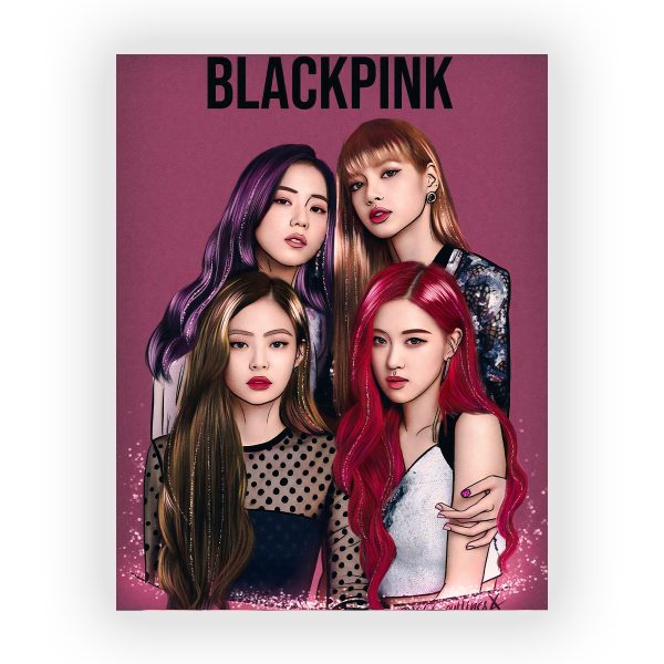 قاب MDF طرح گروه Blackpink کد11