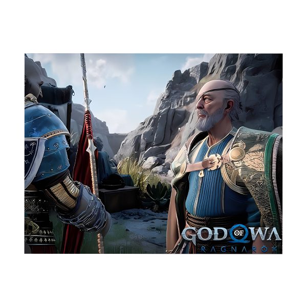 قاب MDF طرح بازی God of war کاراکتر ODIN