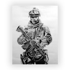 قاب MDF طرح بازی Battlefield کد08