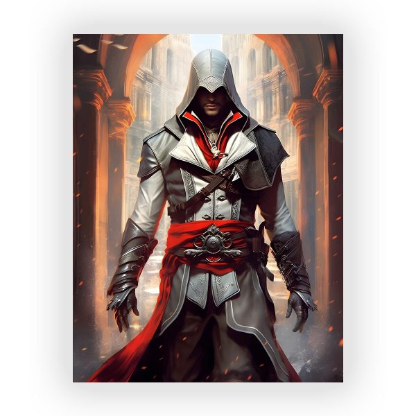 قاب MDF طرح بازی Assassin's Creed کد06