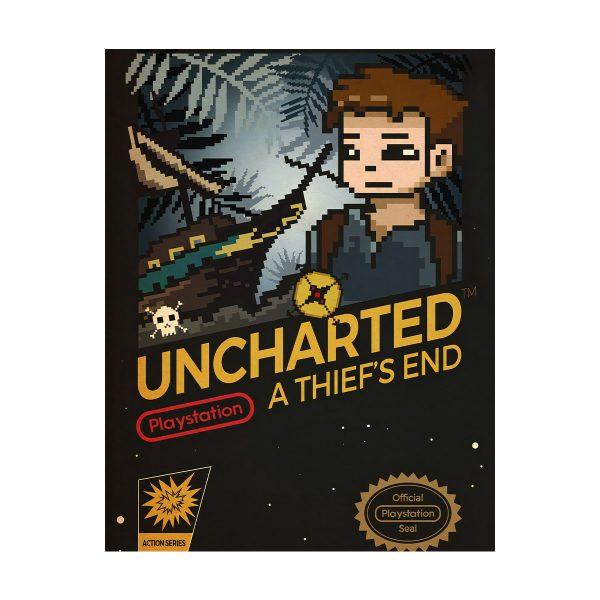 پوستر گلاسه طرح بازی Uncharted کد018