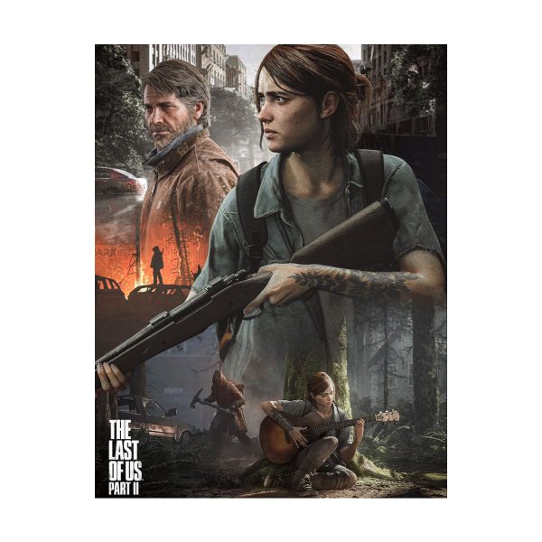 قاب MDF طرح بازی The last of us کاراکتر Ellie