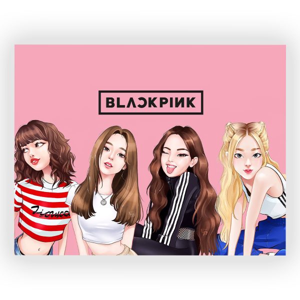 قاب MDF طرح گروه Blackpink کد19