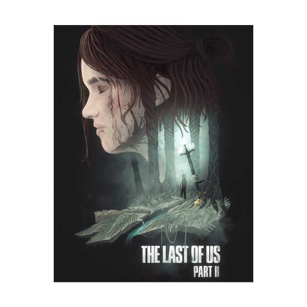 قاب MDF طرح بازی The last of us کاراکتر Ellie