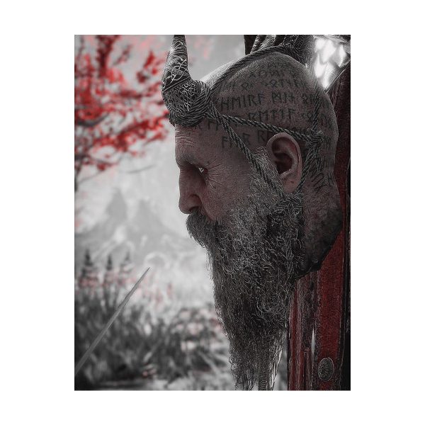 پوستر گلاسه طرح بازی God of war کاراکتر MIMIR