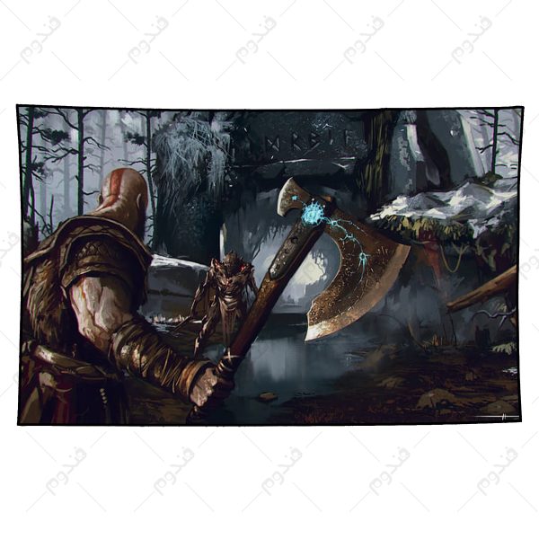 بکدراپ طرح بازی god of war شخصیت KRATOS