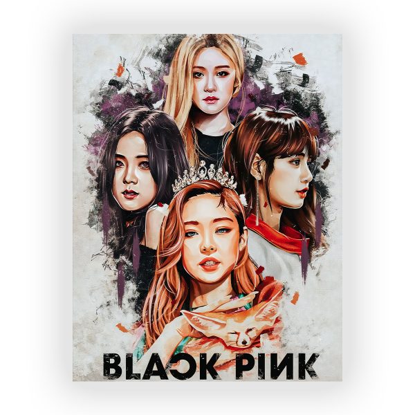 پوستر گلاسه طرح گروه Blackpink کد23