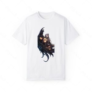 تیشرت سفید و ملانژ طرح بازی Final Fantasy کد04