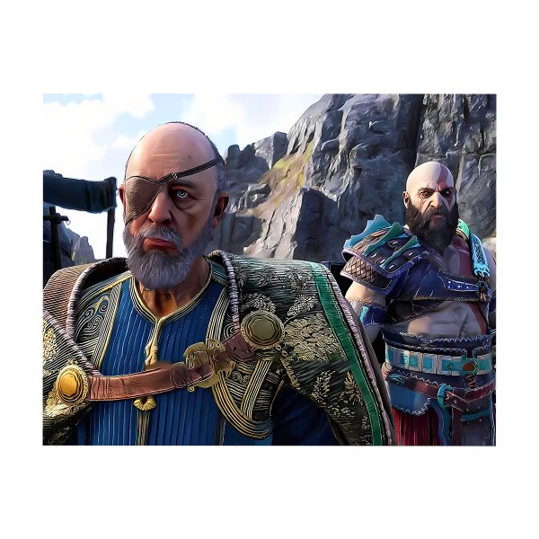 پوستر گلاسه طرح بازی God of war کاراکتر ODIN