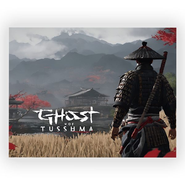 پوستر گلاسه طرح بازی Ghost of Tsushima کد24