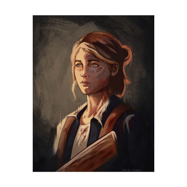 قاب MDF طرح بازی The last of us کاراکتر Ellie