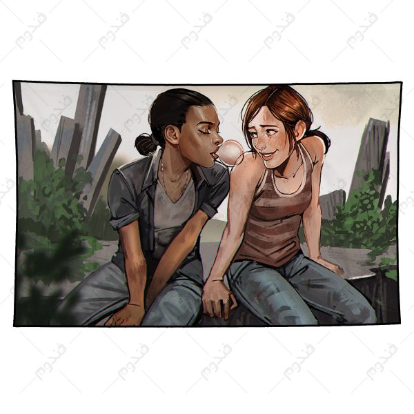 بکدراپ طرح بازی the last of us شخصیت Ellie