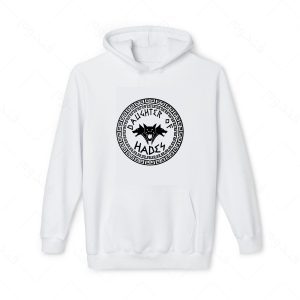 هودی سفید و ملانژ طرح بازی God of war کاراکتر HADES