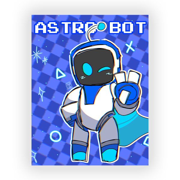 پوستر گلاسه طرح بازی Astro Bot کد06