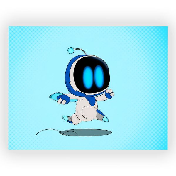 پوستر گلاسه طرح بازی Astro Bot کد10