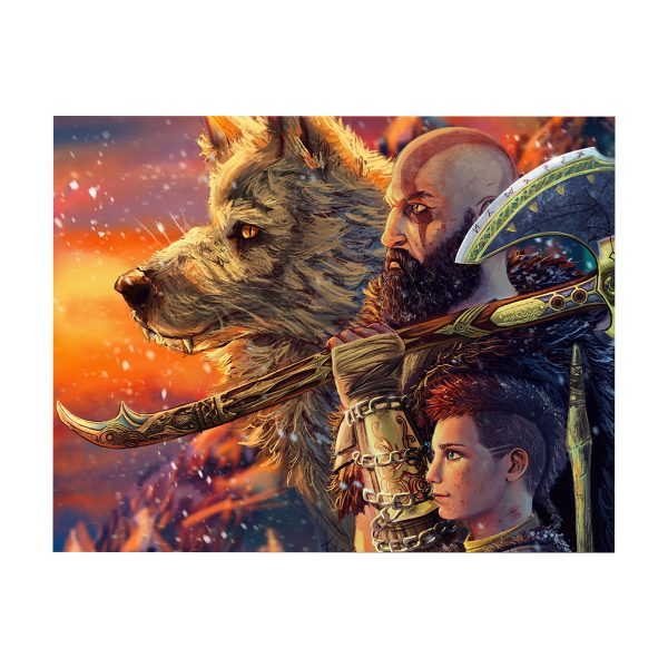 پوستر گلاسه طرح بازی God of war کاراکتر ATREUS