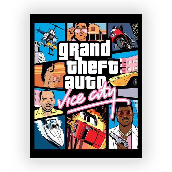 قاب MDF طرح بازی Grand Theft Auto کد02