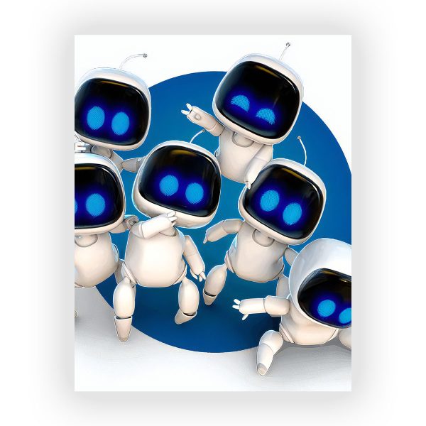 پوستر گلاسه طرح بازی Astro Bot کد30