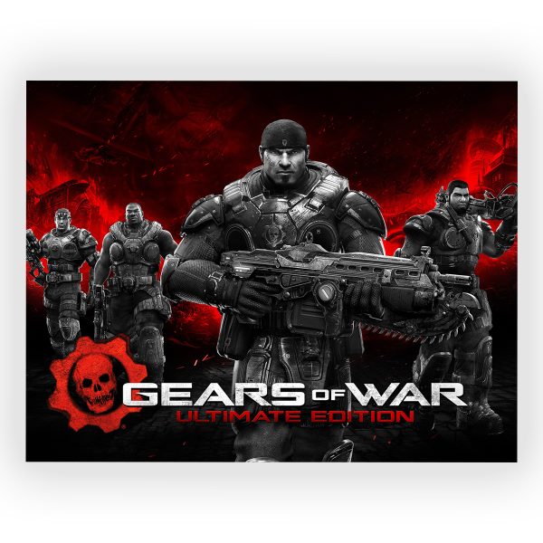 قاب MDF طرح بازی Gears Of War کد07