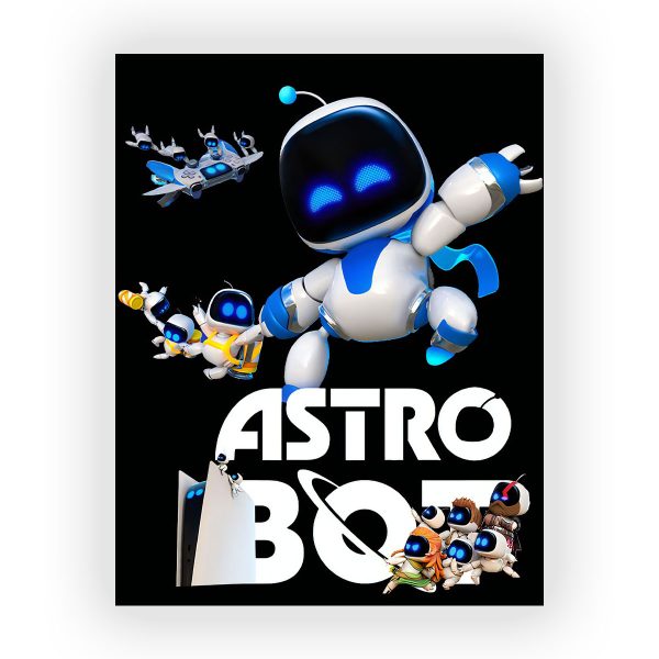 پوستر گلاسه طرح بازی Astro Bot کد43