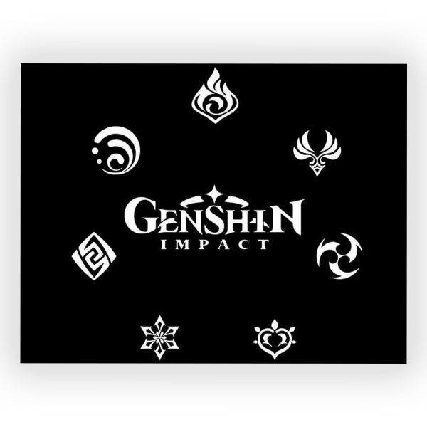 قاب MDF طرح بازی Genshin Impact کد07