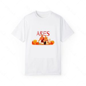 تیشرت سفید و ملانژ طرح بازی god of war کاراکتر ARES