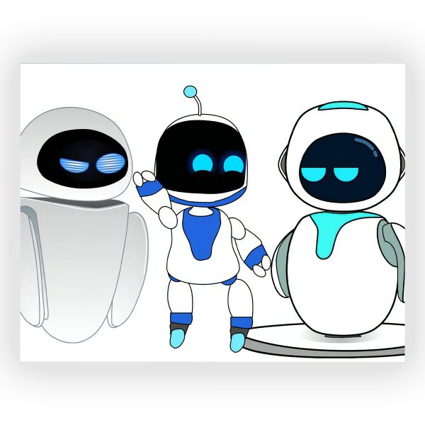 پوستر گلاسه طرح بازی Astro Bot کد69