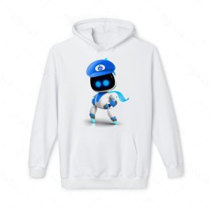 هودی سفید و ملانژ طرح بازی Astro Bot کد11