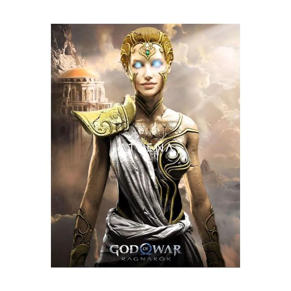 قاب MDF طرح بازی God of war کاراکتر ATHENA